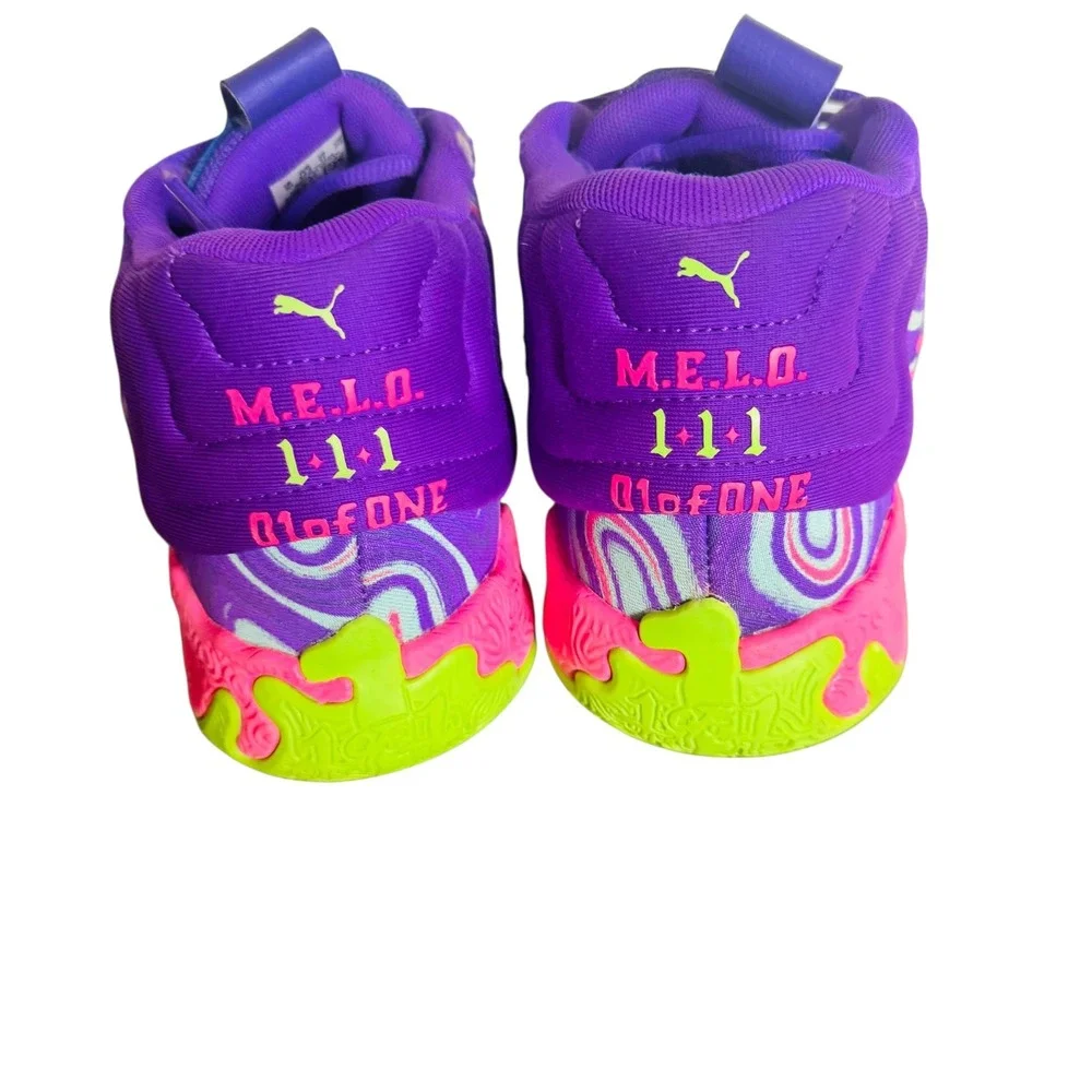 Puma MB.03 Toxic LaMelo Ball Purple Pink Lime Green Basketball Shoes Mens 11‎ - Picture 4 of 9